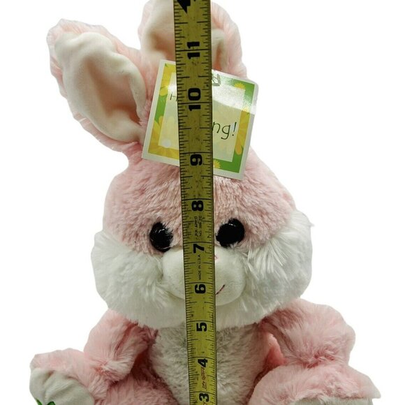 Sugarloaf Kellytoy Bunny Plush Pink Rabbit Carrot Feet Easter Pink Eyes Stuffed - Picture 8 of 11